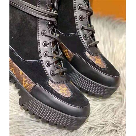 louis vuitton platform|louis vuitton suede boots.